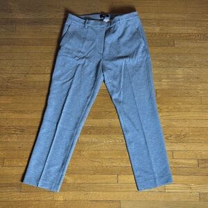 Theory Women’s Gray Cropped Pants in Scuba Jersey- size 8